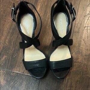 Gianni Bini Black Strappy Heels